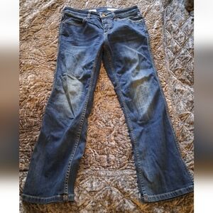Pilcro and the Letterpress Anthropolgie Blue Boot Cut Jeans Size 27